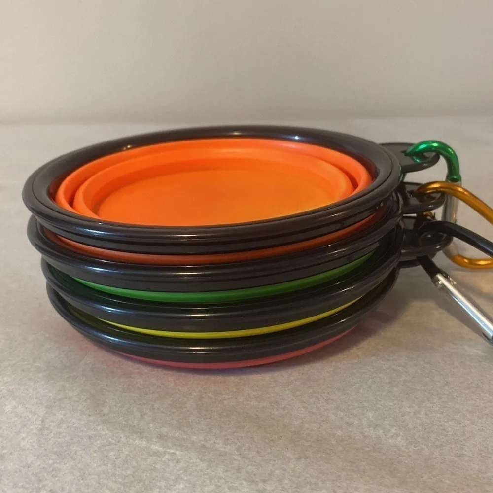 3/$20 Collapsible travel dog bowls